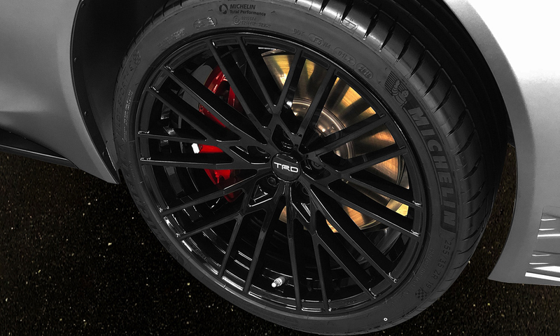 Illustration for article titled The Toyota Supra TRD Concept Shows Off a Spoiler and Whatever 'Carbon Fiber Garnish' Is